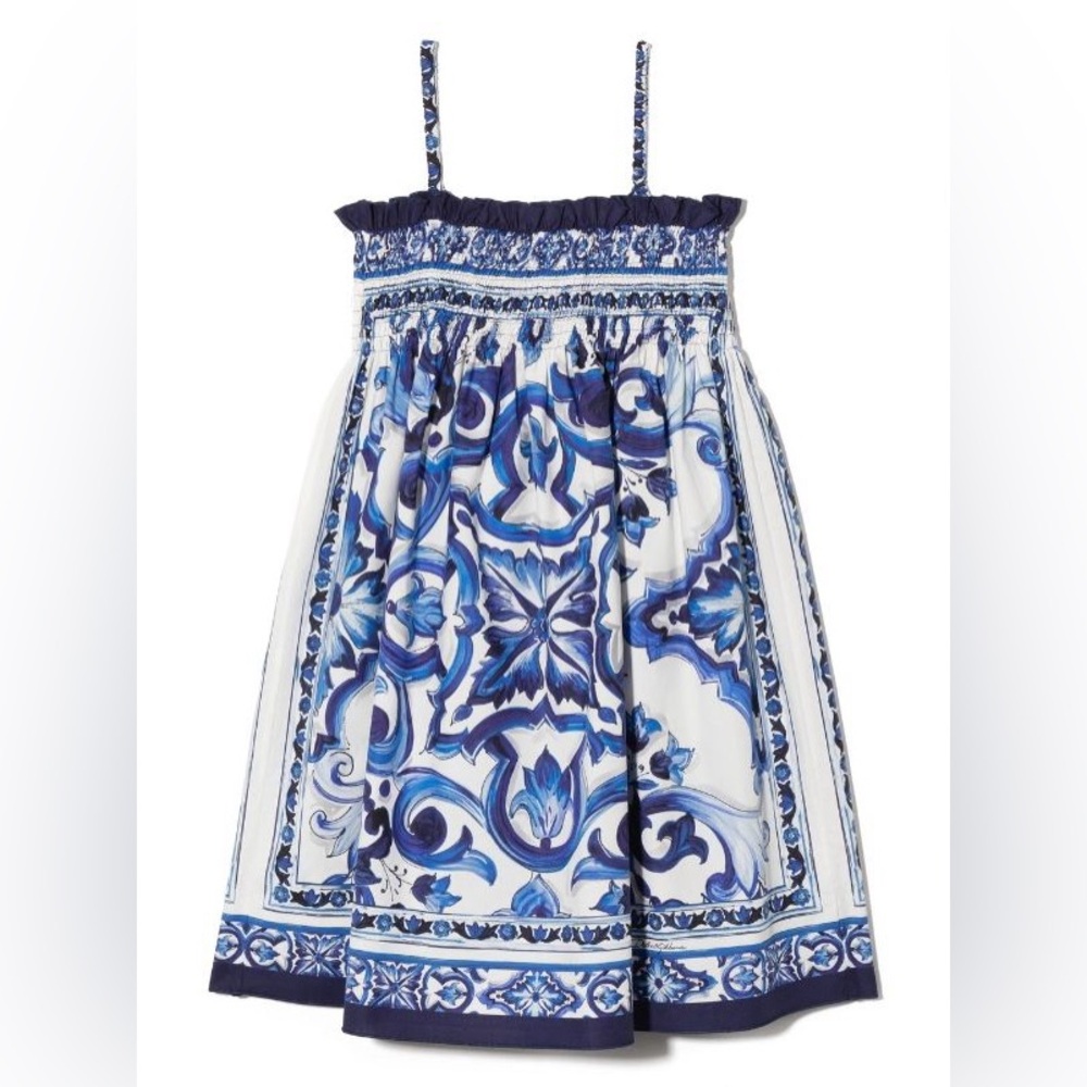 Dolce & Gabbana Girls size 6Y Majolica Sundress Dress